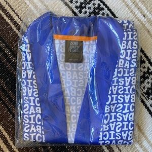 NEW! Silk-like robe/coverup with “BASIC” print.